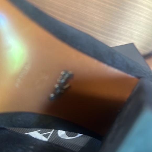 Coach gorgeous suede heels worn twice. Block heel. Look better in person. - Picture 6 of 6